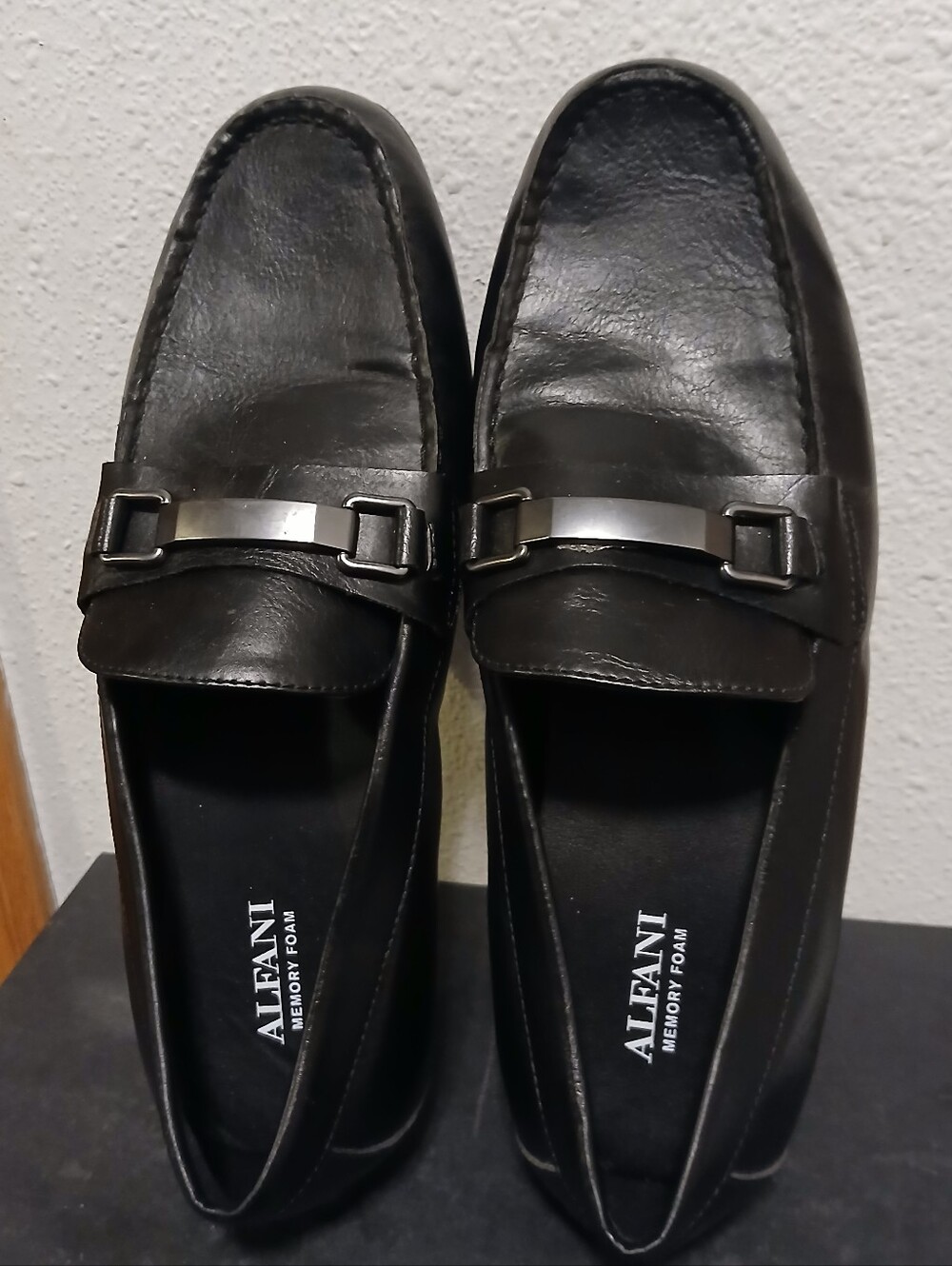 Alfani Men's Black "Alf Egan" Bit Loafers - Size 10M